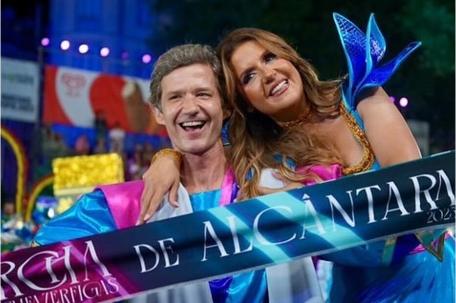 Ricardo Pereira e Sara Matos no Carnaval de Alcântara 2023