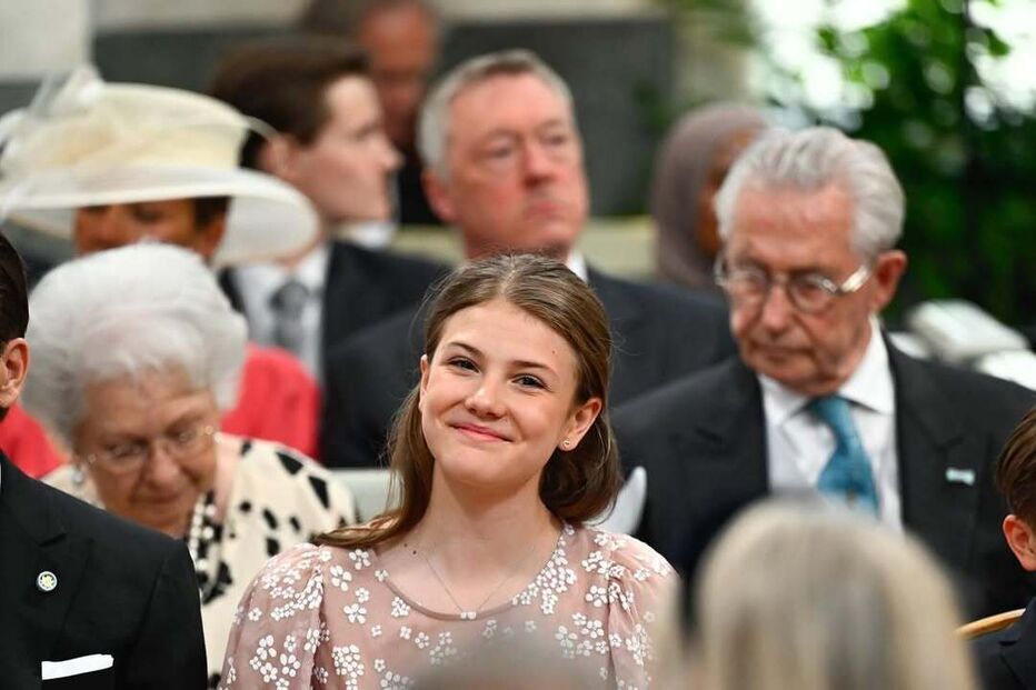 Batizado da filha dos príncipes Carl Philip e Sofia na igreja do Palácio de Drottningholm