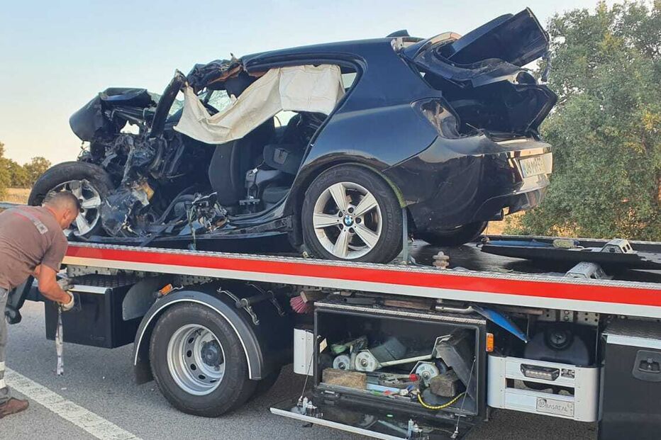 Colisão fatal em Nisa: dois mortos após acidente entre ligeiro e pesado no IP2