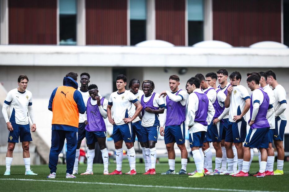 Equipa de Portugal Sub-21 prepara jogo contra a Polónia no Euro em Trencin