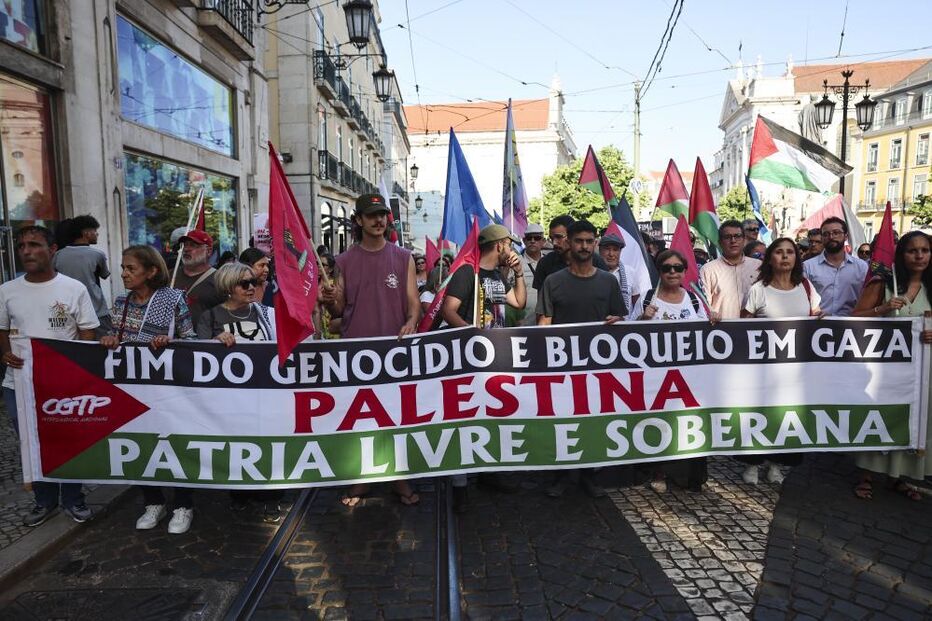 Manifestação em Lisboa exige o reconhecimento do Estado da Palestina pelo Governo