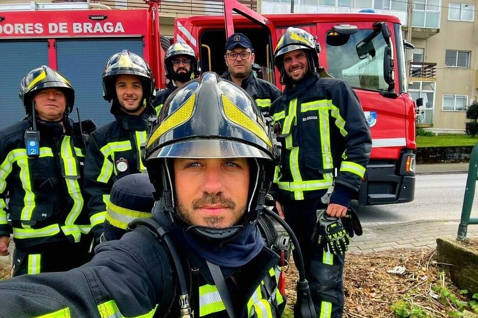 Bombeiros de Braga em serviço