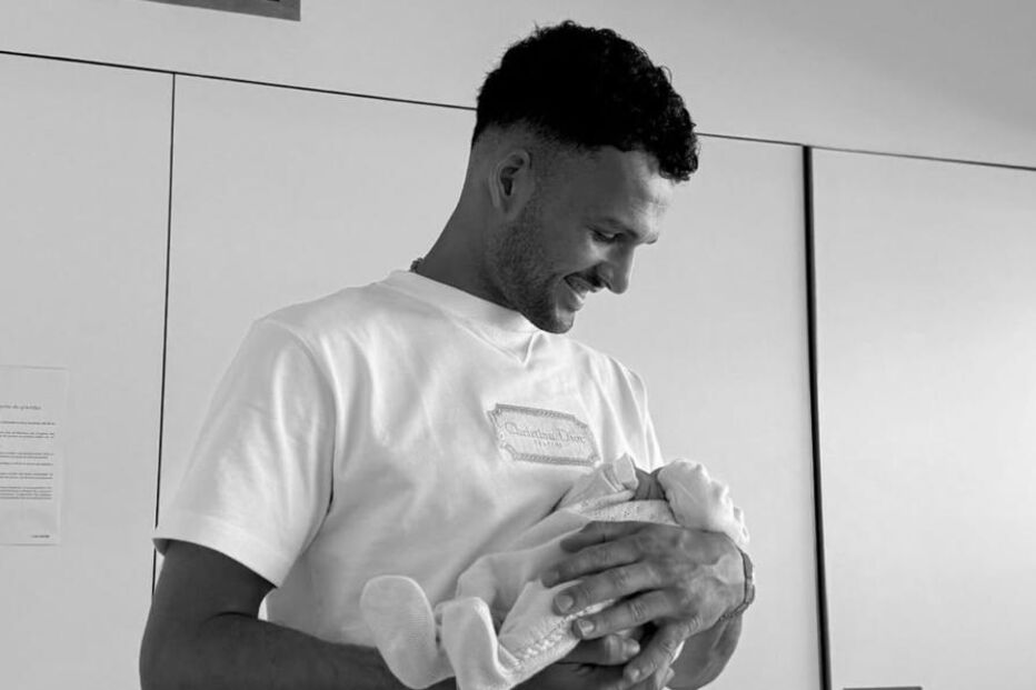 Gonçalo Ramos celebra duas semanas do filho, Bernardo