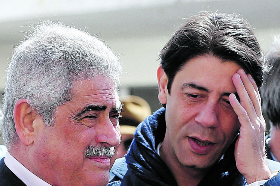 Luís Filipe Vieira e Rui Costa em evento