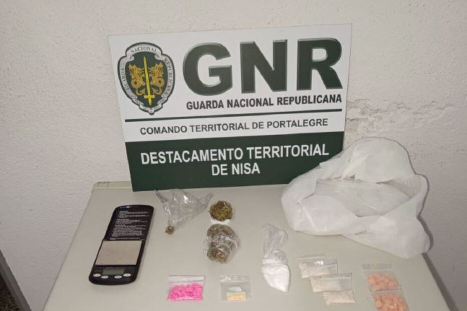 GNR detém homem em Gavião por tráfico de droga e apreende estupefacientes