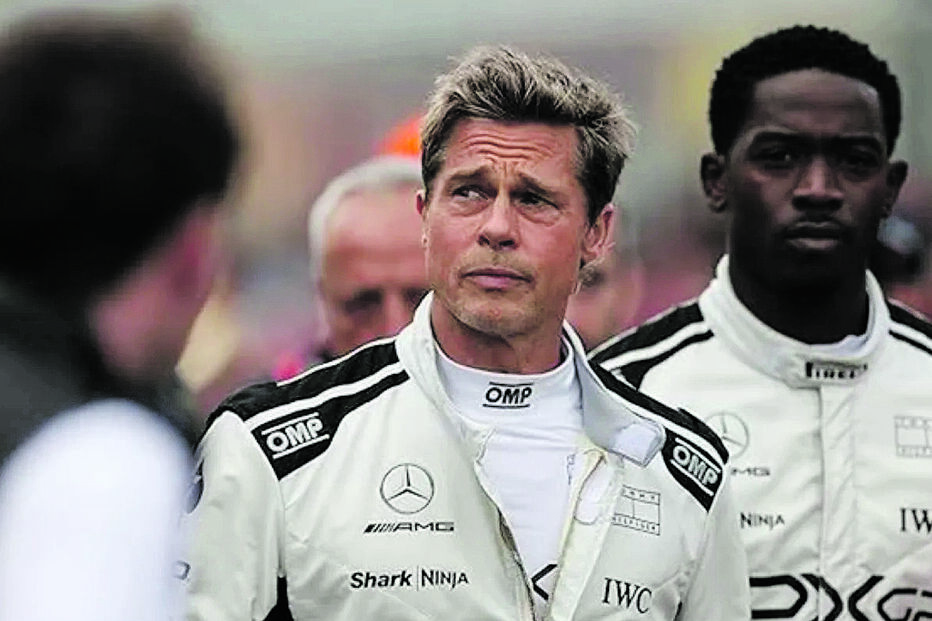 Brad Pitt encarna um piloto no filme 'F1', com consultoria de Lewis Hamilton