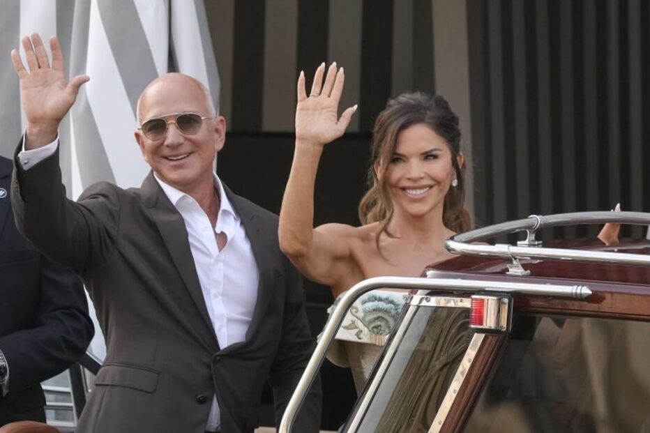 Jeff Bezos e Lauren Sánchez em Veneza para o casamento