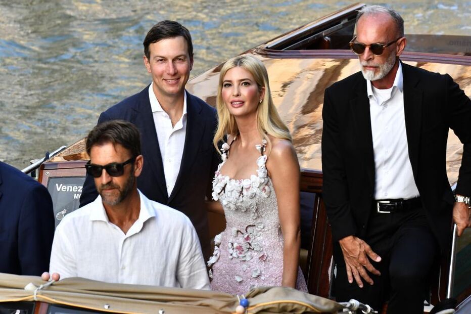 Ivanka Trump e Jared Kushner em Veneza para o casamento de Jeff Bezos