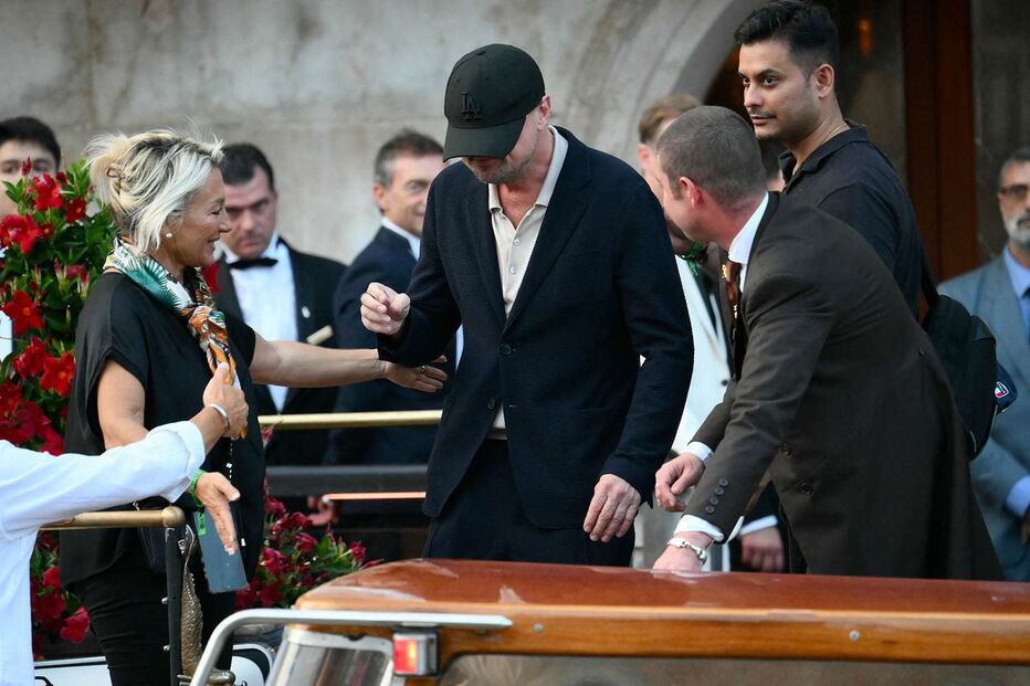 Leonardo DiCaprio chega a Veneza para o casamento de Jeff Bezos