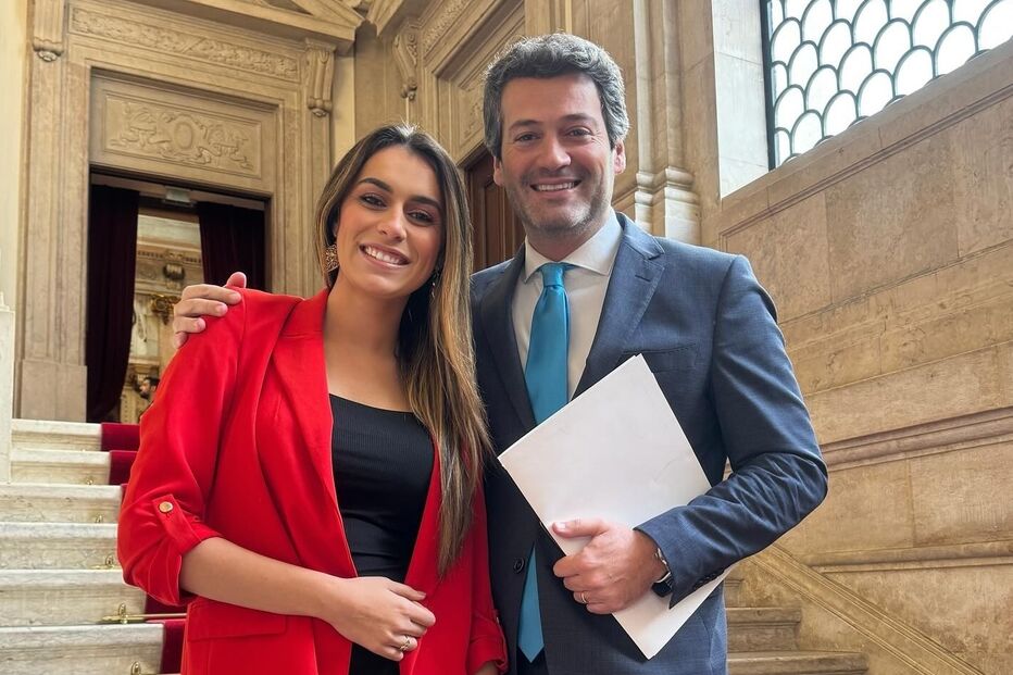 Inês Sousa Real e Rui Tavares juntos num evento político