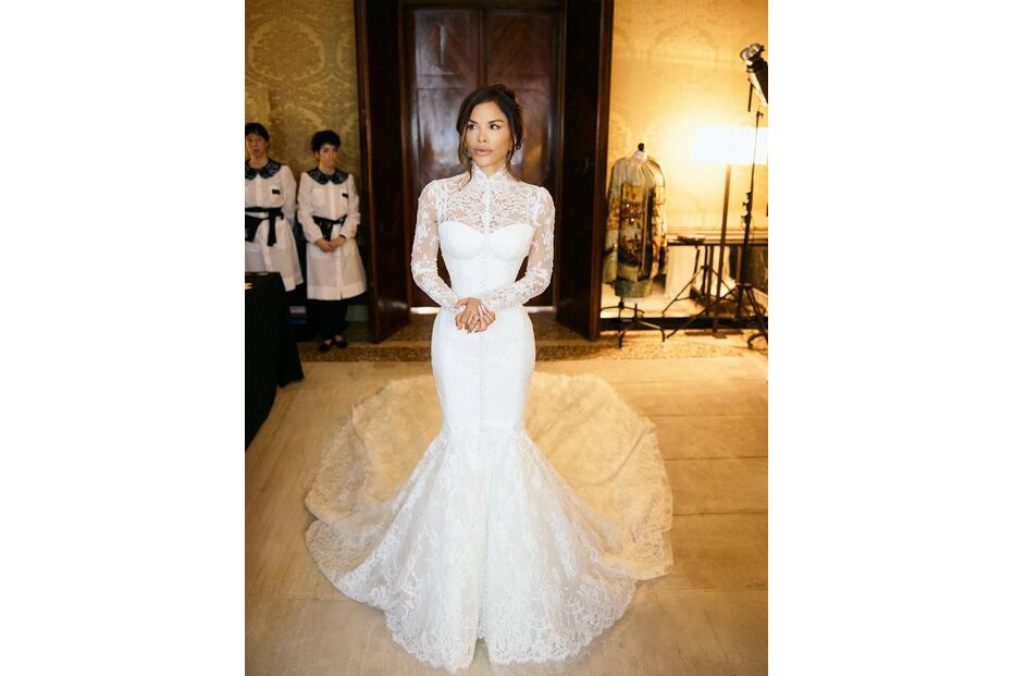 Lauren Sanchez casou com Jeff Bezos em Veneza, Itália, com um vestido feito em 900 horas