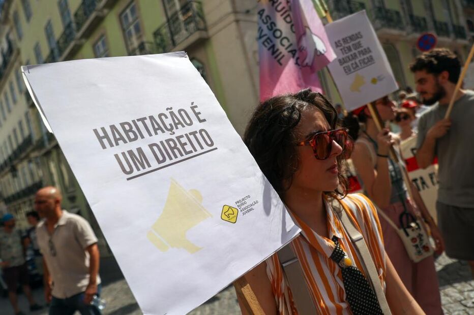 Manifestação em Lisboa defende a habitação como um direito e o controlo das rendas