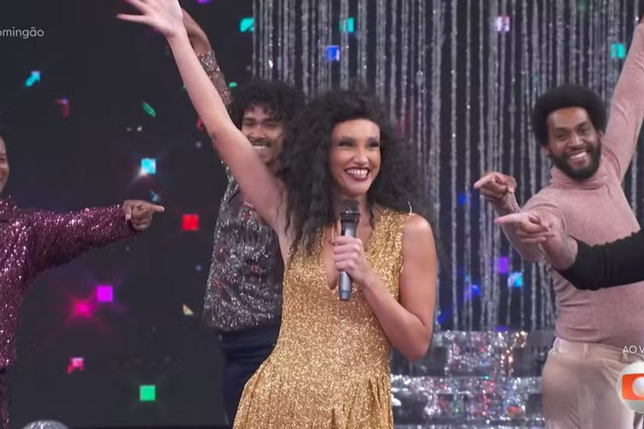 Débora Nascimento revela ser bissexual no 'Domingão com Huck' após interpretar Diana Ross