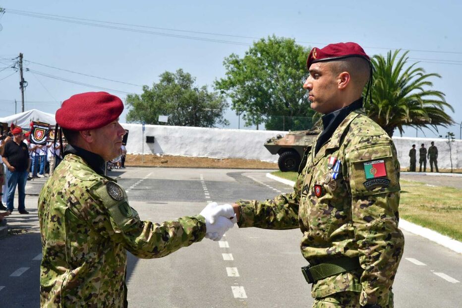 Cerimónia de encerramento do 143.º curso de Comandos no Quartel da Carregueira, Sintra