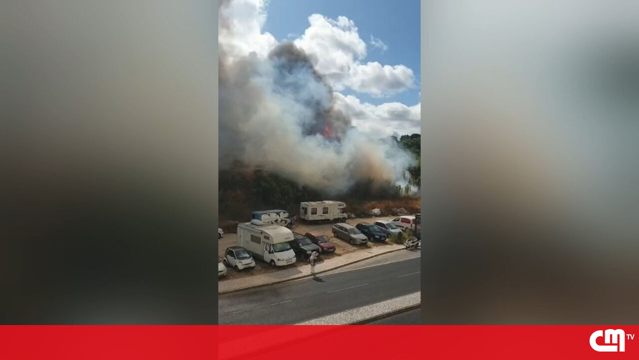 Fire Erupts on Mouzinho de Albuquerque Avenue in Lisbon - Emergency Response Underway