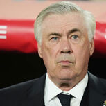 Carlo Ancelotti, treinador do Real Madrid, num jogo