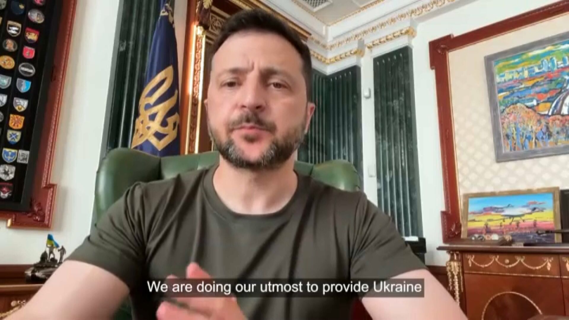 Volodymyr Zelensky garante que está a fazer de tudo para defender os seus cidadãos