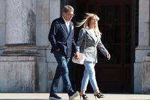 Cerimónias fúnebres de Luís Jardim na Basílica da Estrela com amigos e familiares