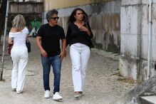 Cerimónias fúnebres de Luís Jardim na Basílica da Estrela com amigos e família