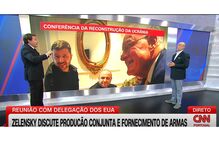 Zelensky discute produção e fornecimento de armas com delegação dos EUA