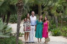 Família Real Espanhola em Marivent, residência de verão em Maiorca, com despesas elevadas