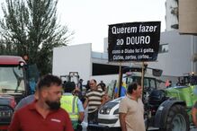 Viticultores deixam carrinhas e tratores e a pé bloqueiam ponte da Régua