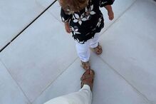 João Palhinha aproveita férias com o filho, João Maria, e os pais