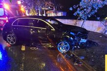 Bombeiros socorreram as duas vítimas