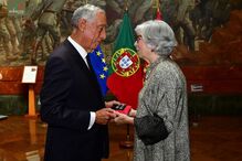 Cerimónia de homenagem a Vasco Rocha Vieira, presidida por Marcelo Rebelo de Sousa, no Museu Militar de Lisboa