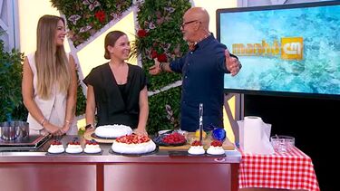 Maria foi ao ‘Manhã CM’ ensinar como se faz Pavlova  