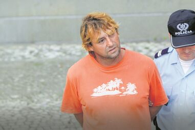 Amor Demétrio quando foi condenado em 2010, em Faro