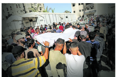 Civis mortos durante distribuição de comida em Gaza, perto de Khan Younis