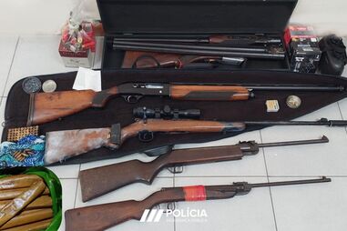 PSP apreendeu armas e munições
