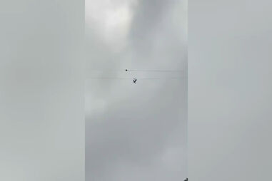 Turista pendurado a 320 metros na Madeira