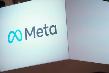 Logótipo da Meta, empresa de tecnologia e redes sociais