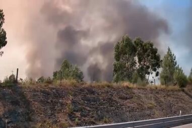 Fogo em Paredes combatido por mais de 100 homens ameaça povoação de Aguiar de Sousa