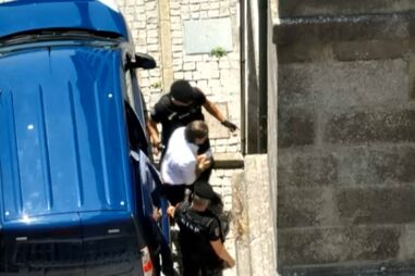 Imagens de drone mostram Fernando Madureira a chegar a tribunal para leitura do acórdão da Operação Pretoriano