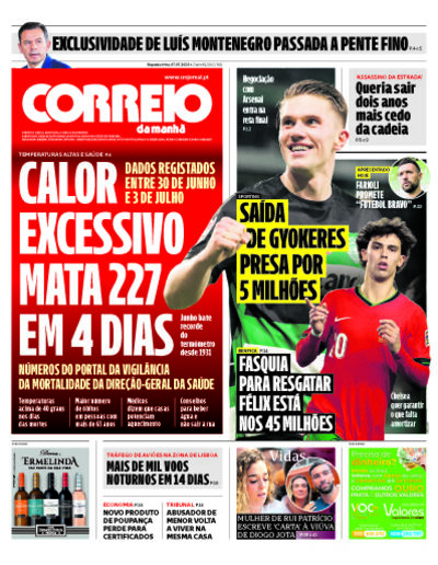Capa do jornal