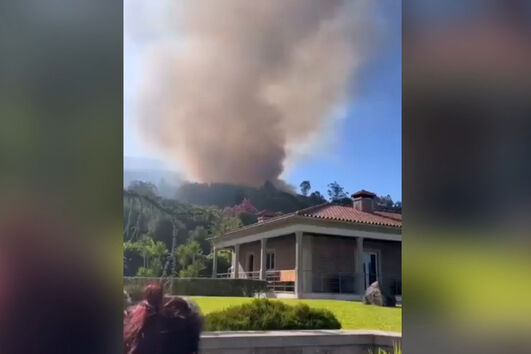 Mais de 100 operacionais combatem incêndio em Ponte de Lima