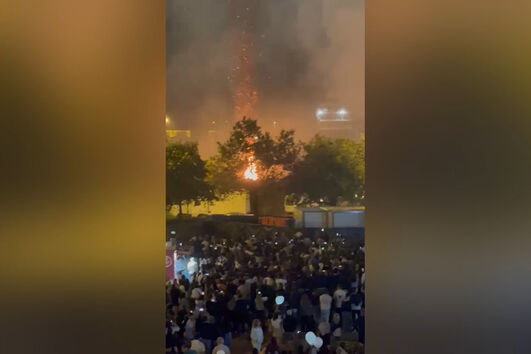 Incêndio deflagra durante fogo-de-artifício nas festas da Maia