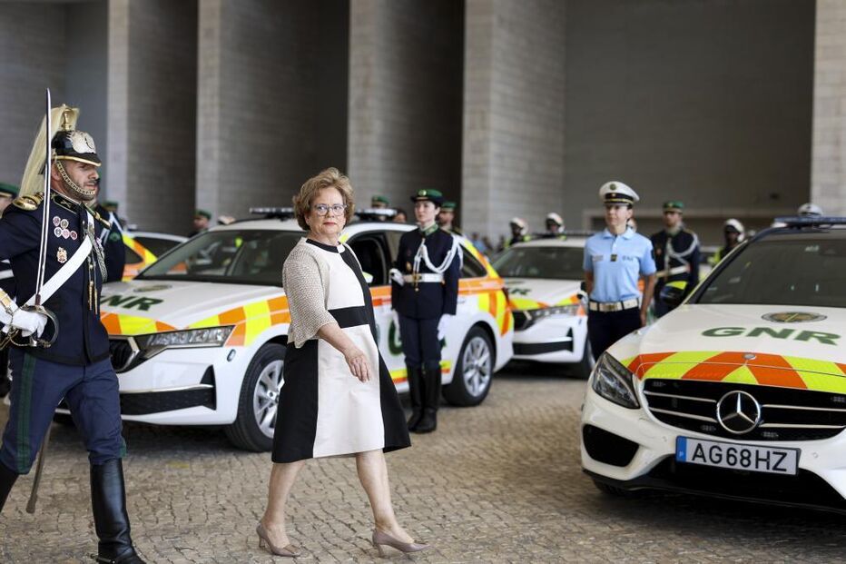 Ministra da Administração Interna na cerimónia militar no Parque das Nações, em Lisboa