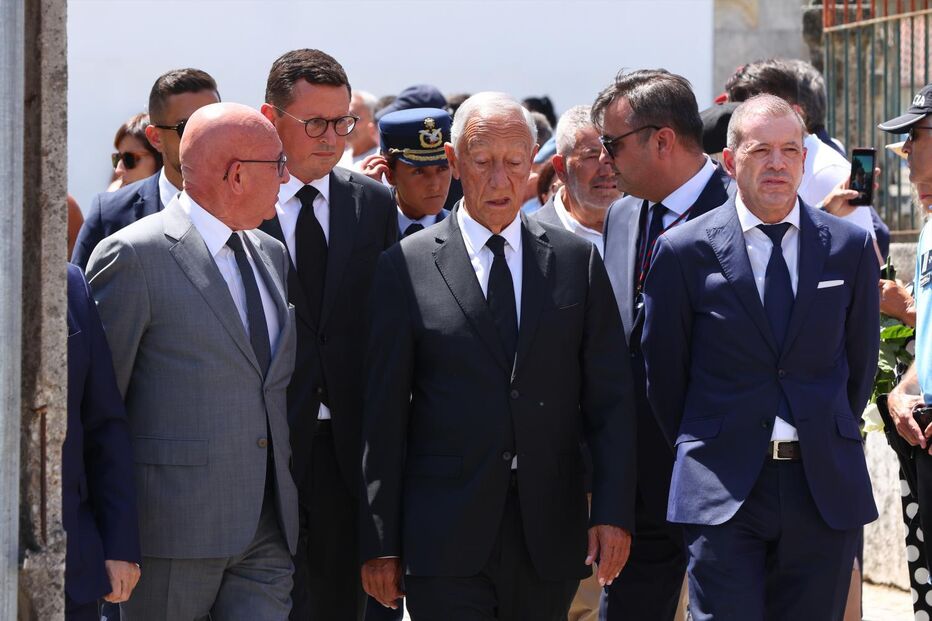 Marcelo Rebelo de Sousa chega ao velório de Diogo Jota e André Silva 