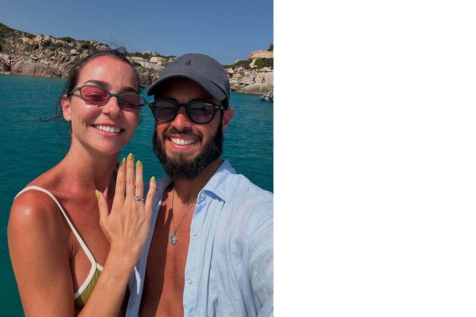 Vanessa Martins fica noiva de David Soares durante férias na Sardenha