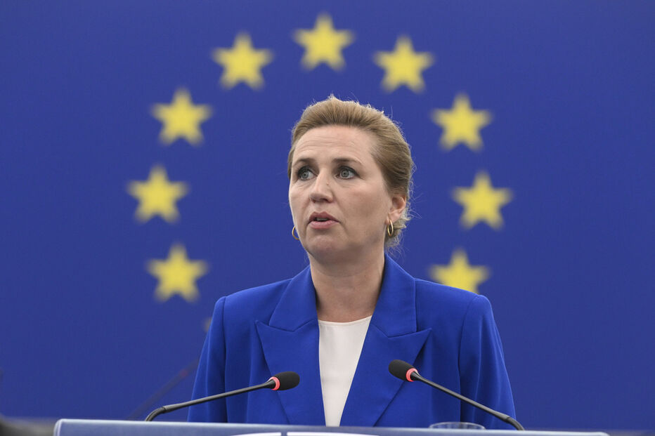 Mette Frederiksen discursa no Parlamento Europeu sobre segurança na UE