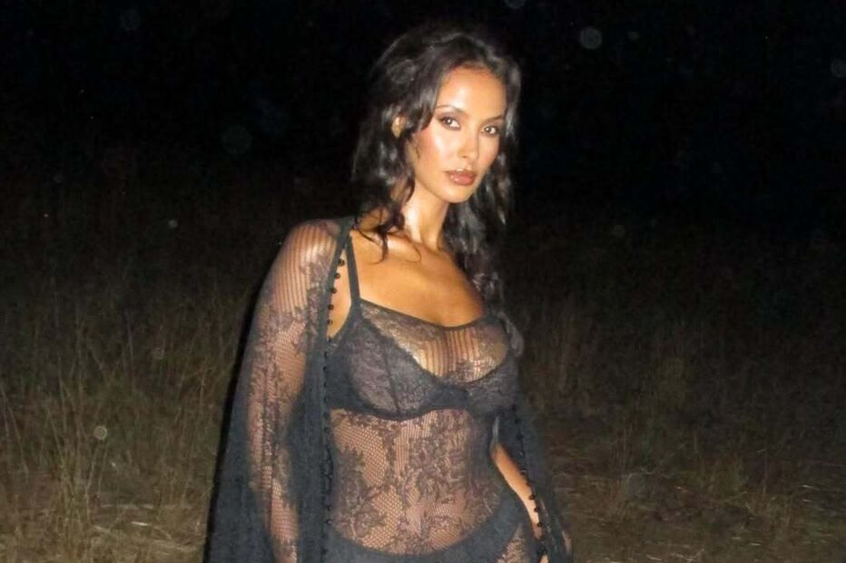 Rúben Dias reage a foto de Maya Jama em lingerie preta
