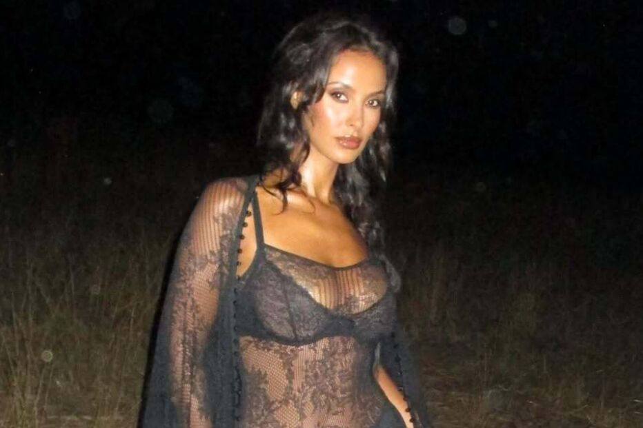 Rúben Dias reage a foto de Maya Jama em lingerie preta