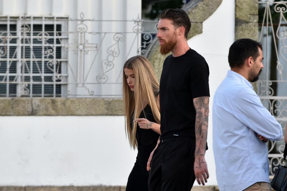 Luís Díaz no funeral de Diogo Jota e André Silva em Gondomar