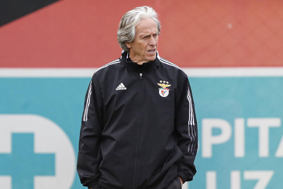 Jorge Jesus, treinador do Benfica, analisa jogo