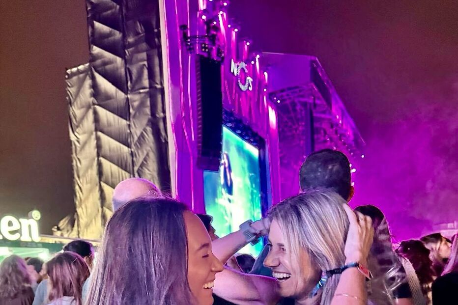 Francisco Spínola e Sara Duarte Freitas no NOS Alive, em Algés