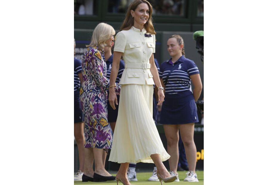 Kate Middleton marca presença na final de Wimbledon e deslumbra com visual elegante